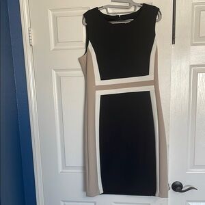Calvin Klein Colorblock Midi Dress